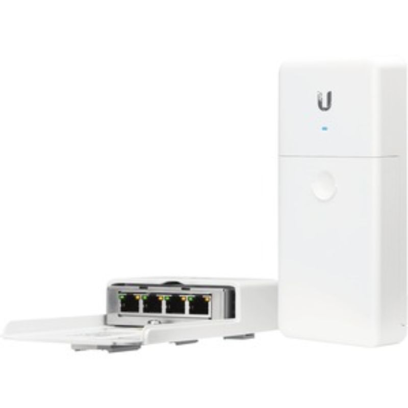 Ubiquiti Outdoor 4-Port PoE Passthrough Switch - 4 Ports - 2 Layer Supported