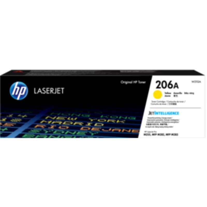 HP 206A Original Toner Cartridge - Yellow - Laser - Standard Yield - 1250 Pages