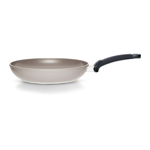 28cm Fissler Ceratal Classic Fry Pan in gray, featuring a PFAS-free ceramic non-stick coating and energy-efficient Cookstar base.