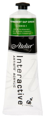 Acrylic Paint - Atelier 80ml Permanent Sap Green