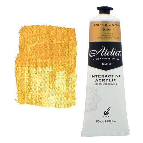 Acrylic Paint - Atelier 80ml Rich Gold