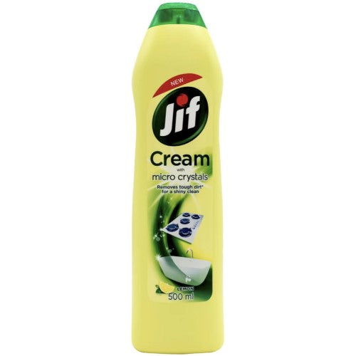 Jiff Lemon with Micro Crystals 500ml ( 16 Pack )