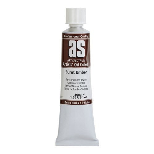 Artist Oil Paint - As Oil 40ml S1 Burnt Umber