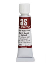 10ml tube of Art Spectrum Watercolour in burnt sienna, featuring lightfast pigments for vibrant, long-lasting artwork.