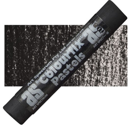 Artist Pastel Deep Black stick: premium soft pastel for rich pigmentation, smooth application, ideal for blending and shading.