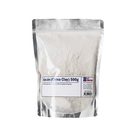 Art Spectrum Kaolin 500gm - china clay for preparing gesso and paint extenders, ideal for textured canvas priming.