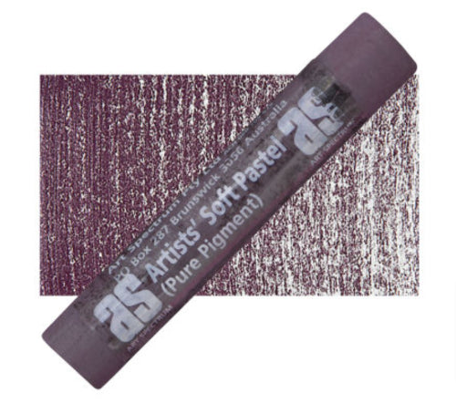 Art Spectrum soft round pastel in Flin Red Violet D 517, made with lightfast pigments for rich, velvety color.