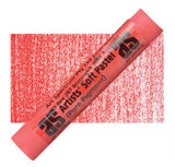 Vibrant Poppy Red pastel stick, handmade with high-quality pigments for rich, velvety color application.