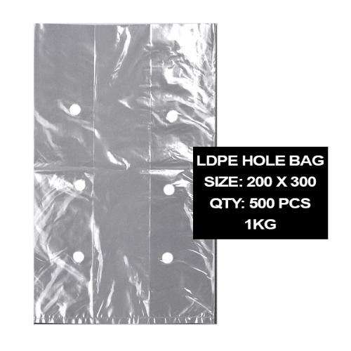 Bags with Holes 200x300mm (1kg) ( 500 Pack )