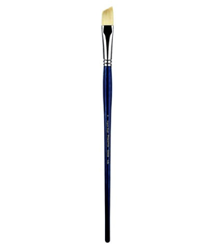 Princeton 5200 Bristle Angle Bright 8 brush, featuring durable interlocked bristles for precision in fine art techniques.