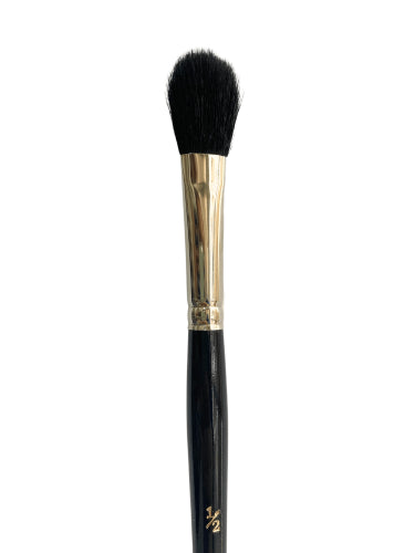 Artist Brush - S755: Premium 1/2" oval mop brush with soft black goat hair for smooth color application and versatile strokes.