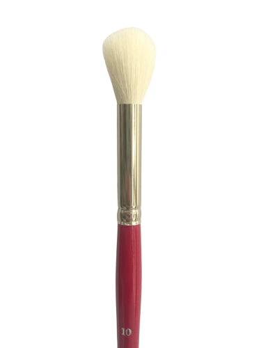 Artist Brush S758 Round Mop #10 with soft white goat hair for smooth color application and blending in various mediums.