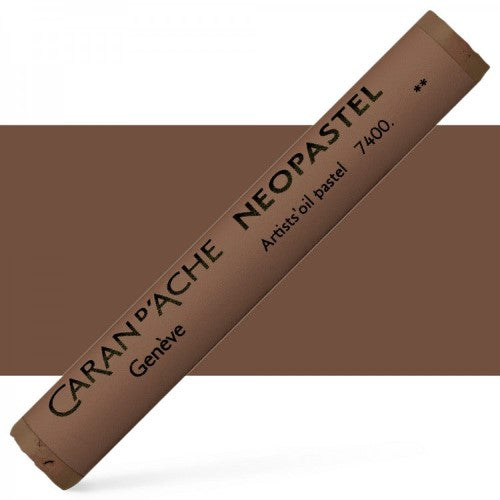 Set of 3 Caran D’ache Neopastel Brown artist pastels, ideal for blending and layering with a creamy, water-resistant texture.