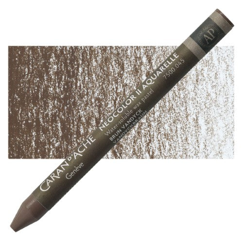 Crayon - Caran D’ache Neocolor Ii Vandyck Brown - Pack of 10