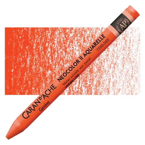 Crayon - Caran D’ache Neocolor Ii Vermilion - Pack of 10