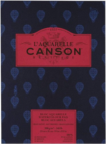 Canson Heritage Pad 23x31 300g Hp (12sh)