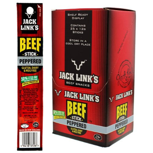 Jack Link’s Beef Stick Peppered 12g ( 25 Pack )