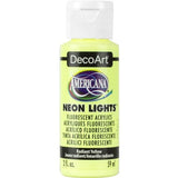 Decoart Americana Neon Lights Paints 2oz 2oz RADIANT YELLOW