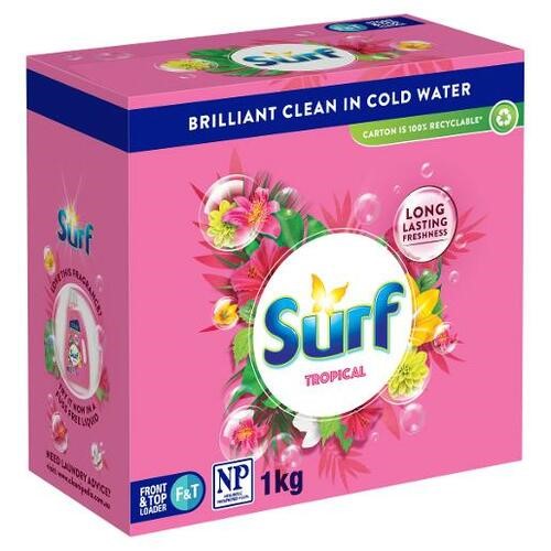 Surf Tropical Laundry Powder 1kg ( 12 Pack )