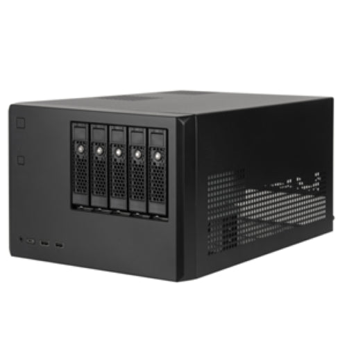 SilverStone CS351 mATX Black Storage Desktop with 5 Hotswap Bays