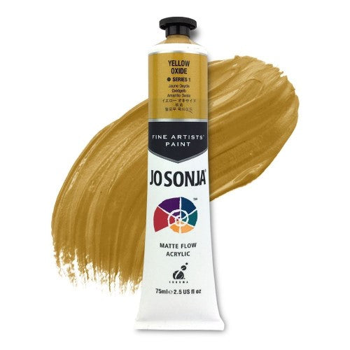 Acrylic Paint - Jo Sonja's 75ml Yellow Oxide