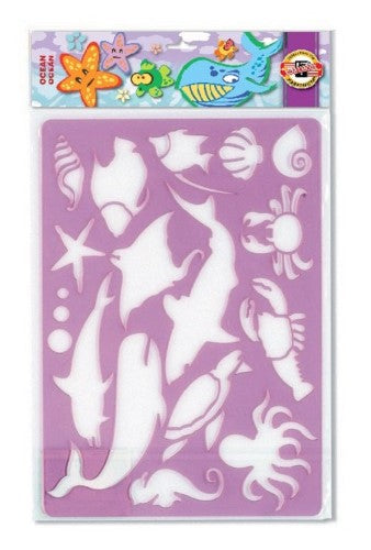 Artist Stencil - Drg Template Ocean 3