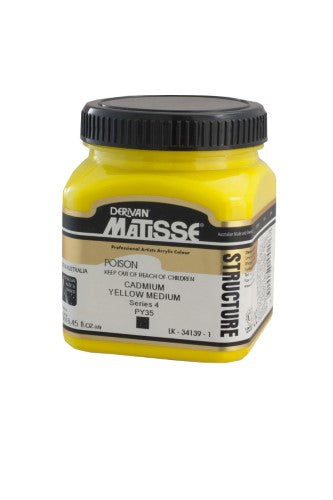 Acrylic Paint - Matisse Str 250ml Cad Yellow Med S4