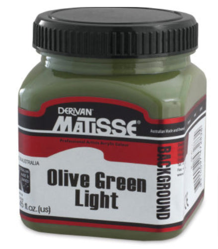 Acrylic Paint - Matisse Background 250ml Olive Green Lig