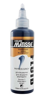 Acrylic Paint - Matisse Fluid 135ml Paynes Grey