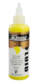 Acrylic Paint - Matisse Fluid 135ml Yellow Mid Azo