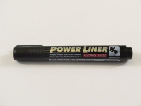 Mungyo Permanent Marker in black, featuring quick-drying, non-toxic ink for precise marking on various surfaces.