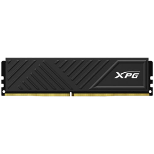 XPG Gammix D35 16GB DDR4 RAM with black low-profile heatsink, optimized for gamers and supports easy overclocking.