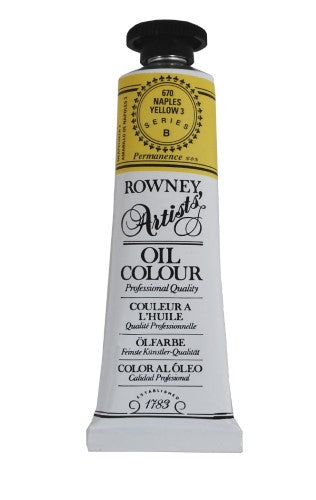 38ml tube of Rown Art Oils Madder Brown Aliz, featuring rich color, thick consistency, and optimal lightfastness for artists.