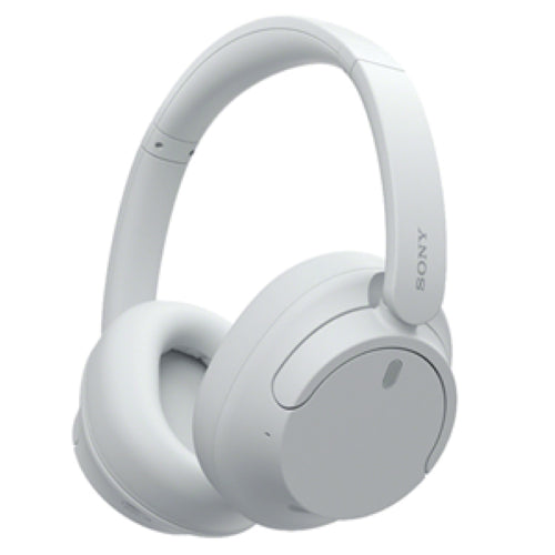 Sony WH-CH720NW Wireless Noise Cancelling Headphones in white, featuring Digital Noise Cancelling and 35 hours battery life.