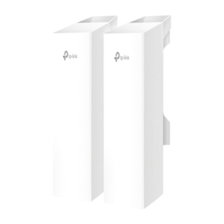 TP-Link EAP215 Wireless Bridge Kit with 867Mbps speed, 5km range, IP65 weatherproofing, and 3 Gigabit Ethernet ports.