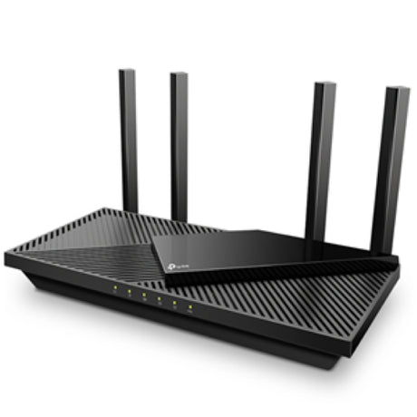 TP-Link Archer AX55 Pro WiFi 6 router with dual-band AX3000, 2.5G port, and advanced security features for seamless connectivity.