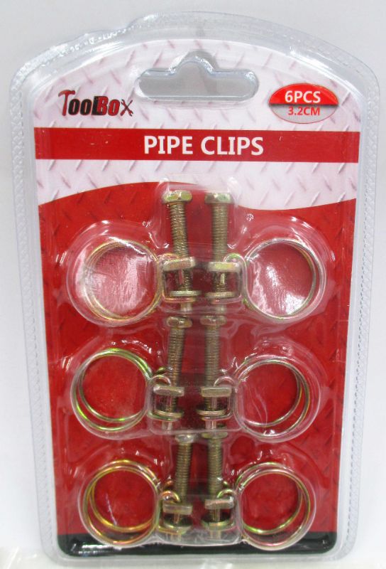 PIPE CLIPS - 3.2CM (12 Packs)