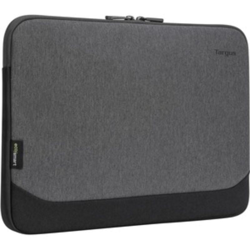 Slim 13-14" laptop sleeve made from eco-friendly materials, featuring a sleek design and recyclable fabric from 3 plastic bottles.