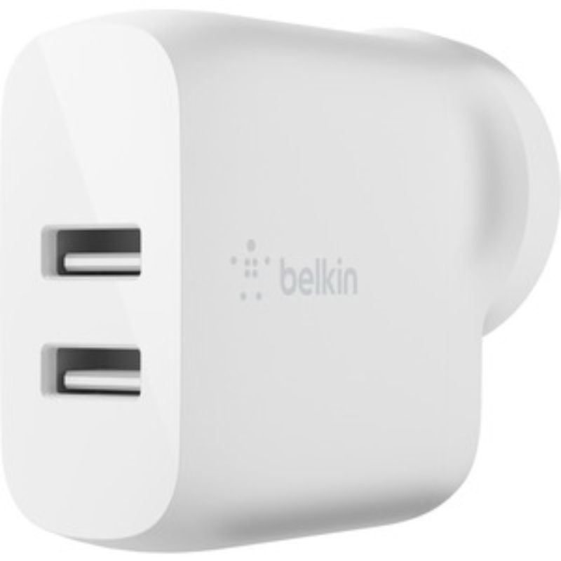 Belkin BOOST?CHARGE Dual USB-A Wall Charger 24W - White