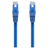 Alogic Blue CAT6 Network Cable (0.3m) with gold-plated connectors, designed for high-speed connectivity and minimal data loss.