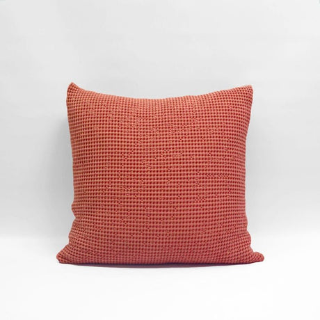 Euro Pillowcase in Crabb Apple, featuring deep waffle texture, 100% OEKO-TEX® cotton, and zip closure.