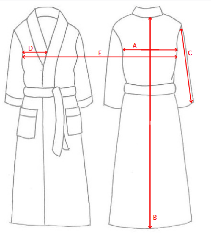 Lightweight kimono-style bathrobe in L/XL, featuring two pockets, waist tie, and made from certified cotton and linen blend.