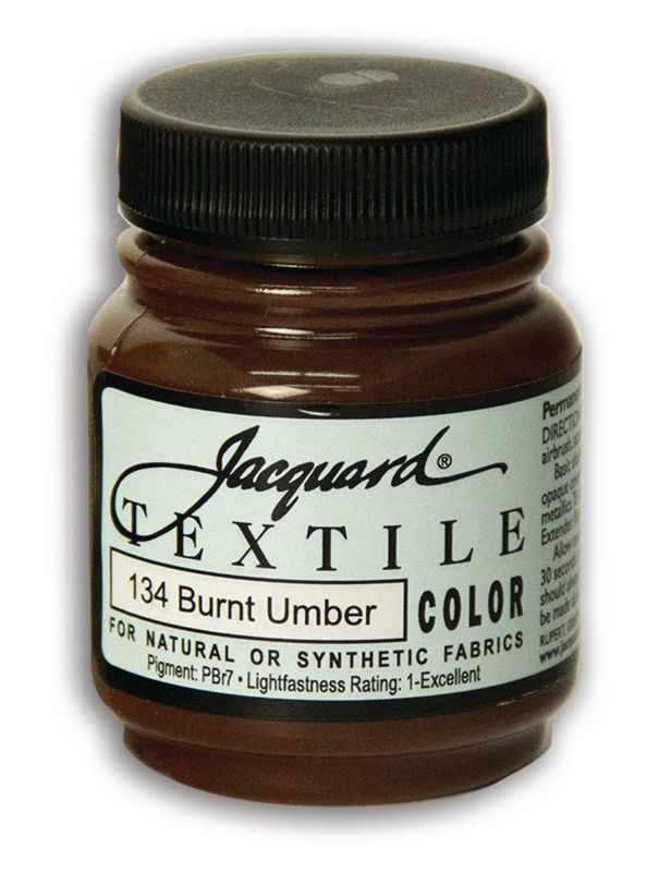 Paint - JACQUARD TEXTILE COLOURS BURNT UMBER 134 (66.54ml)