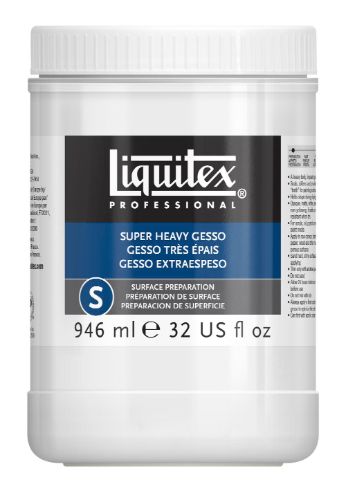 Liquitex Gesso 946ml - versatile primer for canvas, wood, paper, and metal, enhancing paint adhesion and surface texture.