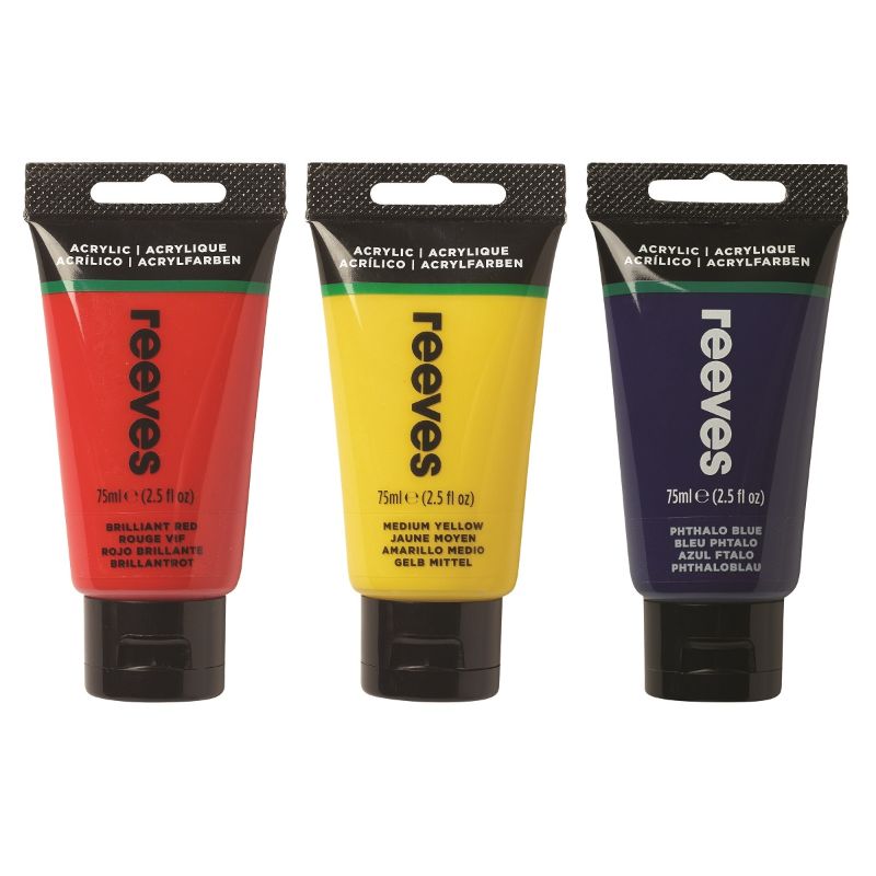 Acrylic Paint - Reeves Artists' Colour - 75ml (Mars Black)