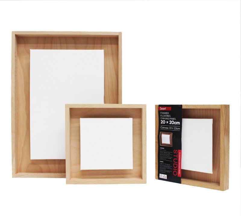 Jasart Framed Floating Canvas Panels (30 x 30cm)