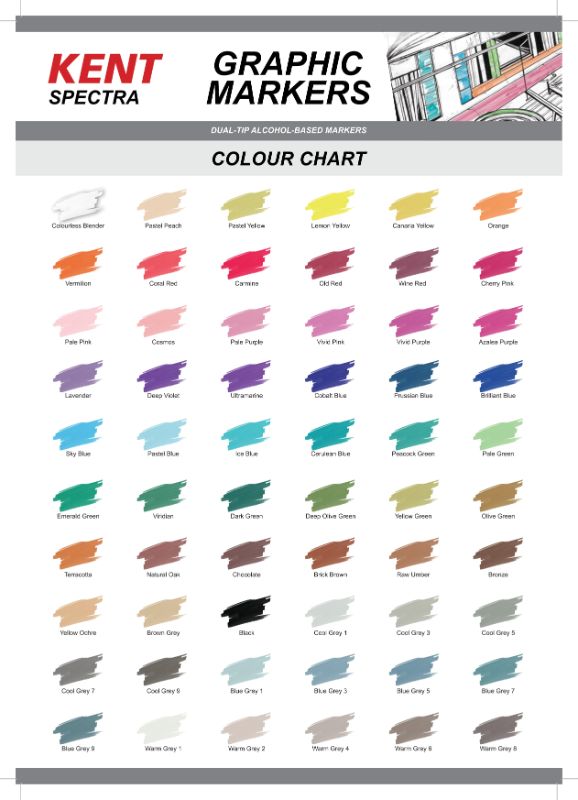 Kent Spectra Graphic Design Marker (Brown Grey)
