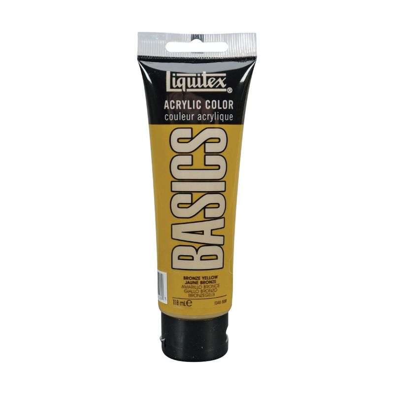 Acrylic Paint - Liquitex Basics 118ml (Bronze Yellow)