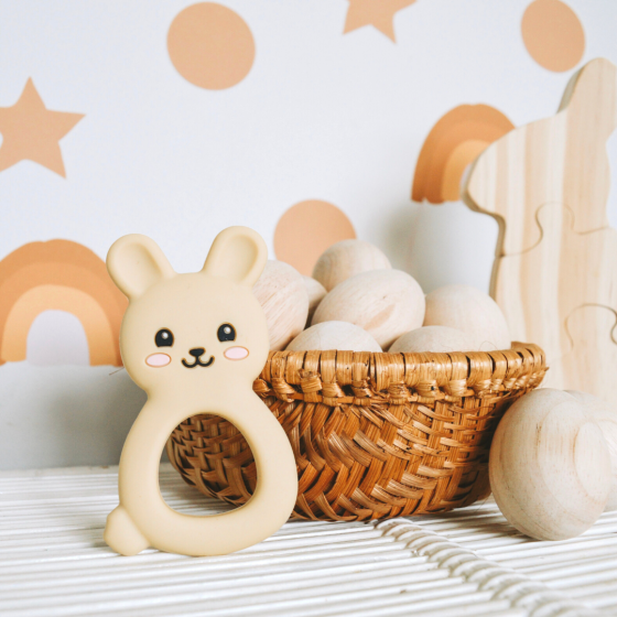 Bunny Teether - Soft Blue - Jellystone