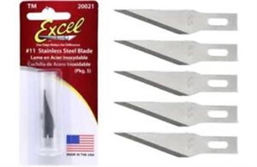 Stainless Steel #21 Replacement Blades 5 Pack - Excel B11 EXC 20021